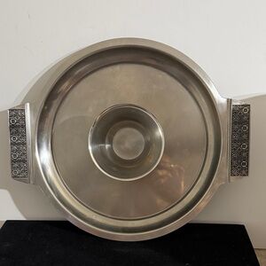 Vintage stainless steel chip, and dip Stanley Roberts entertaining 1960s 1970s